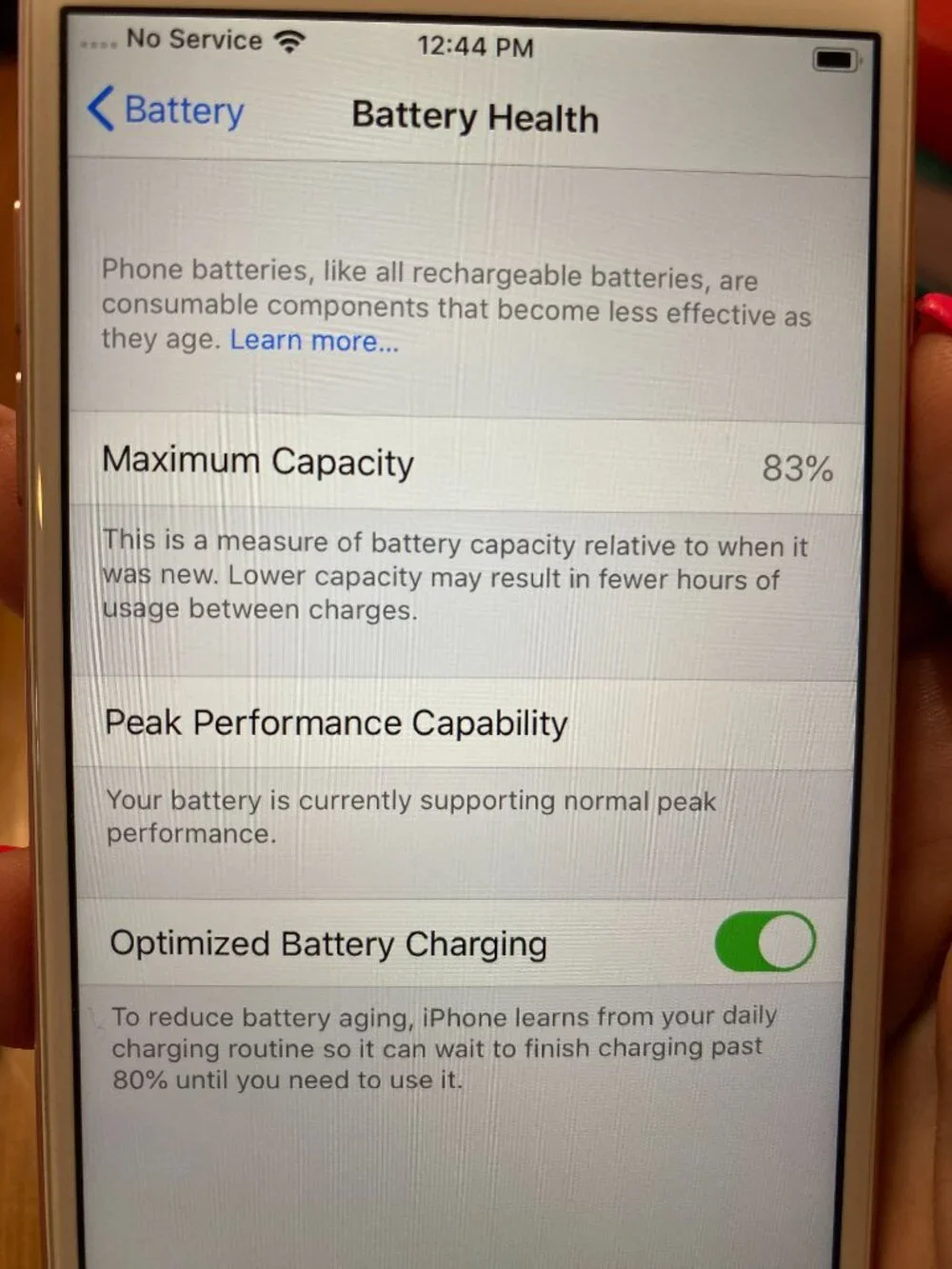 Apple iPhone 7 Rose Gold 128GB AT&T 83% Battery